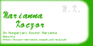 marianna koczor business card